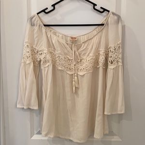 Target off the shoulder boho top!